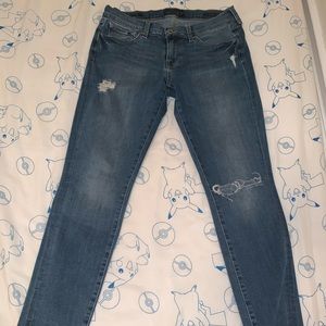 Lucky Brand Charlie Skinny Ankle Distressed Jeans